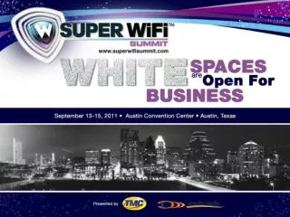 White Spaces: Backhaul What is the Opportunity? Stephen E. Coran Rini Coran, PC