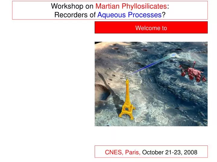 workshop on martian phyllosilicates recorders of aqueous processes
