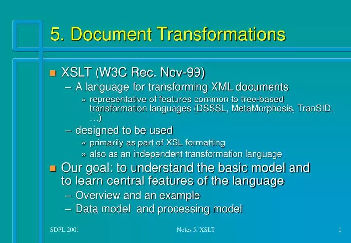 5 document transformations