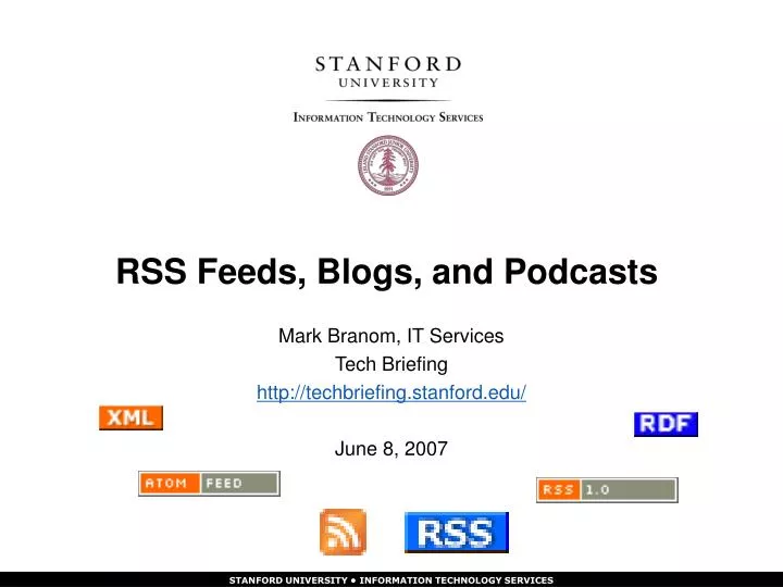 rss feeds blogs and podcasts