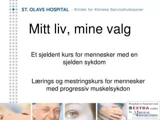 mitt liv mine valg