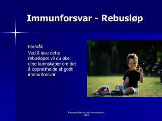 immunforsvar rebusl p