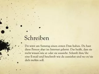 schreiben