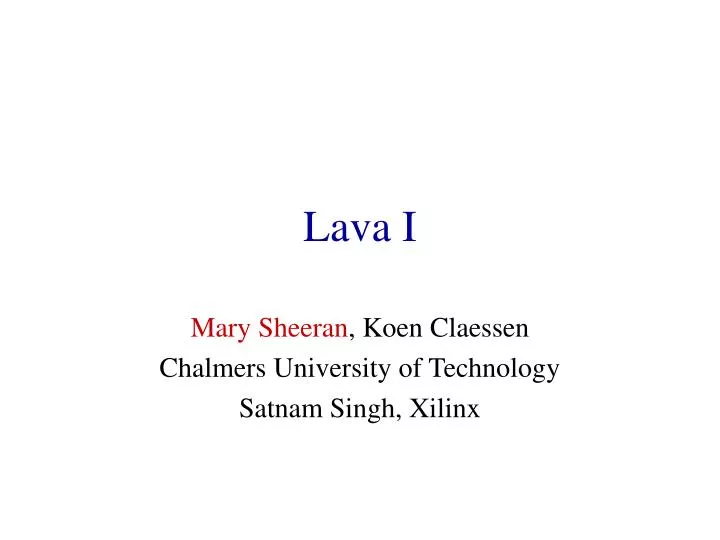 lava i