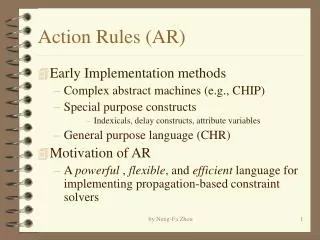 Action Rules (AR)