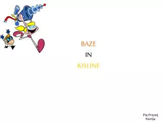 baze in kisline