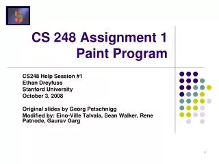 CS 248 Assignment 1 Paint Program