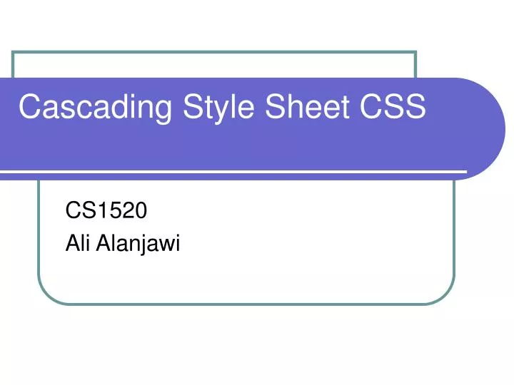 cascading style sheet css