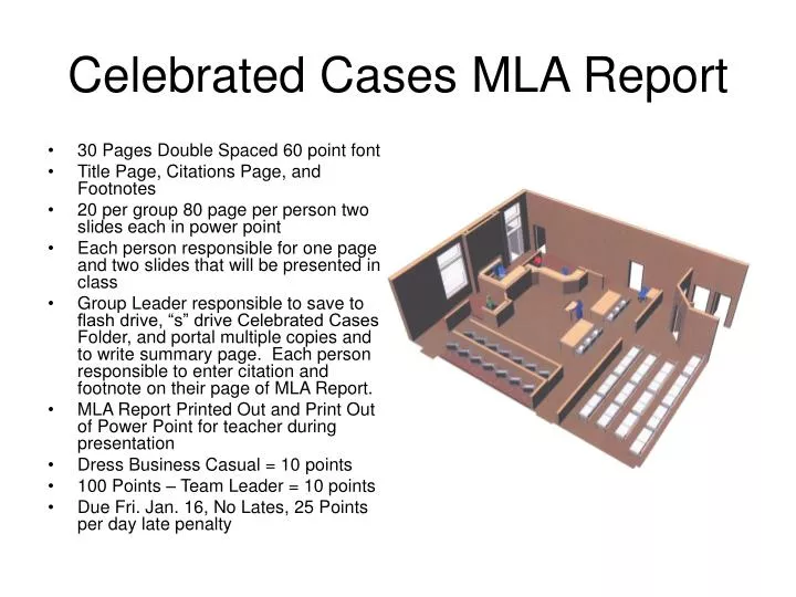 celebrated cases mla report