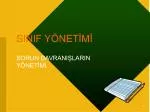SINIF YÖNETİMİ - slide 1