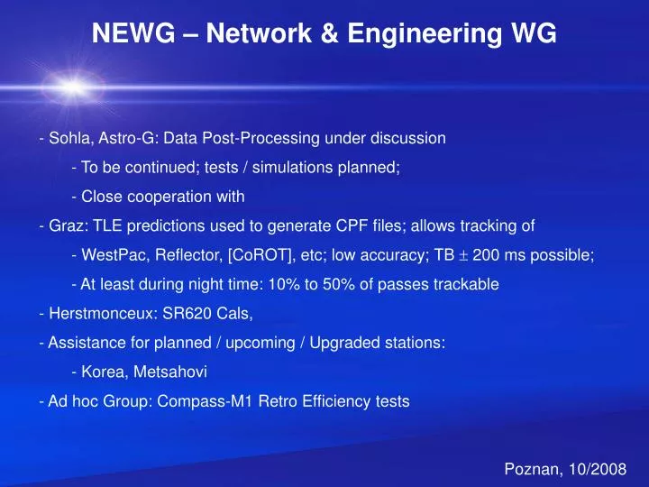 newg network engineering wg