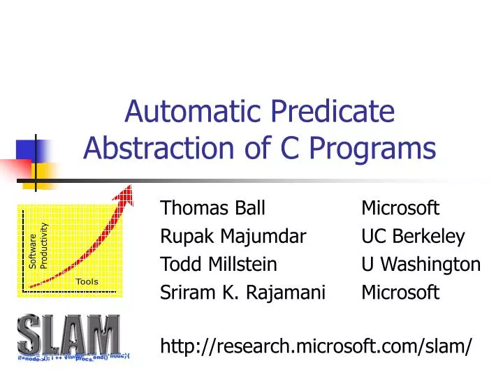 automatic predicate abstraction of c programs