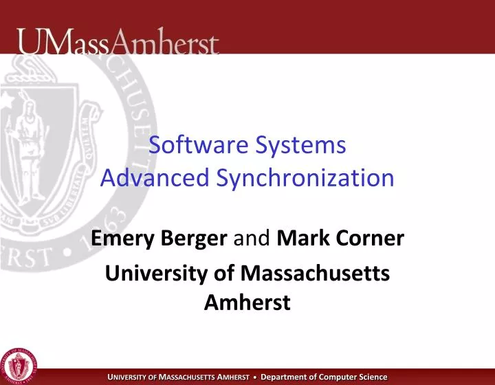 software systems advanced synchronization
