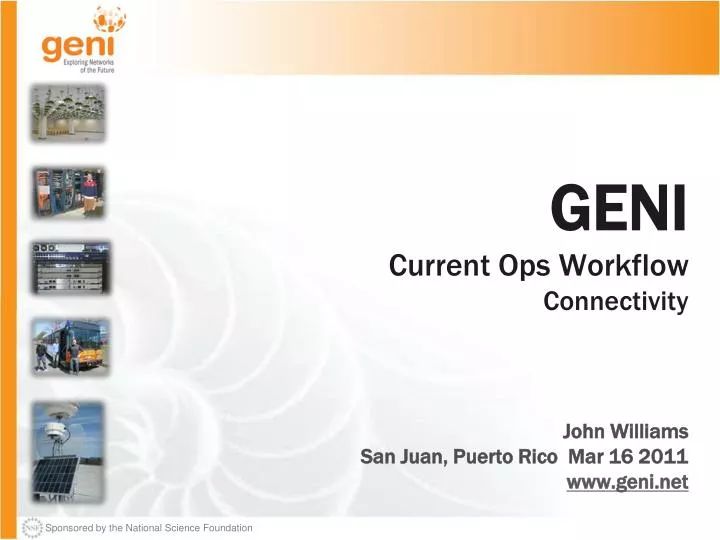 geni current ops workflow connectivity