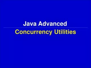 java advanced