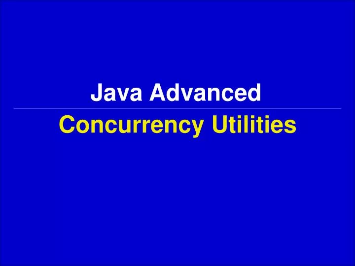 java advanced