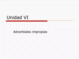 unidad vi