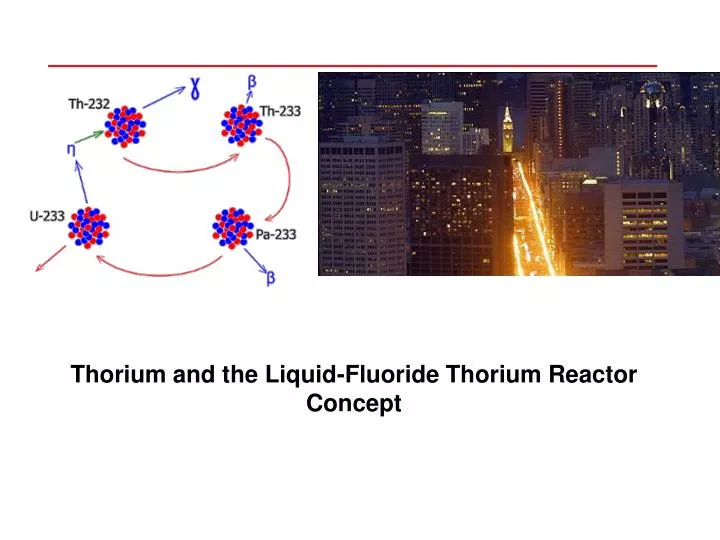 thorium and the liquid fluoride thorium reactor concept