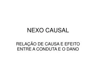 nexo causal