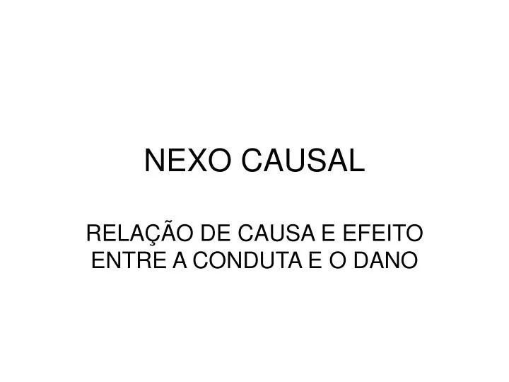 nexo causal