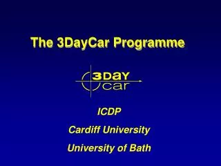 The 3DayCar Programme