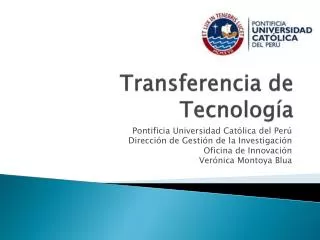 transferencia de tecnolog a