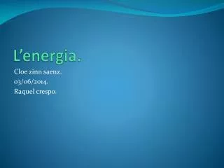 l energia