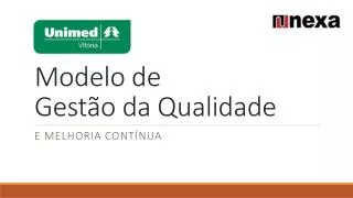 modelo de gest o da qualidade