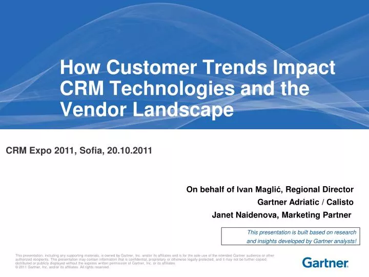 how customer trends impact crm technologies and the vendor landscape