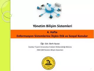 y netim bili im sistemleri
