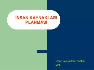 nsan kaynaklari planmasi
