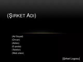 irket ad