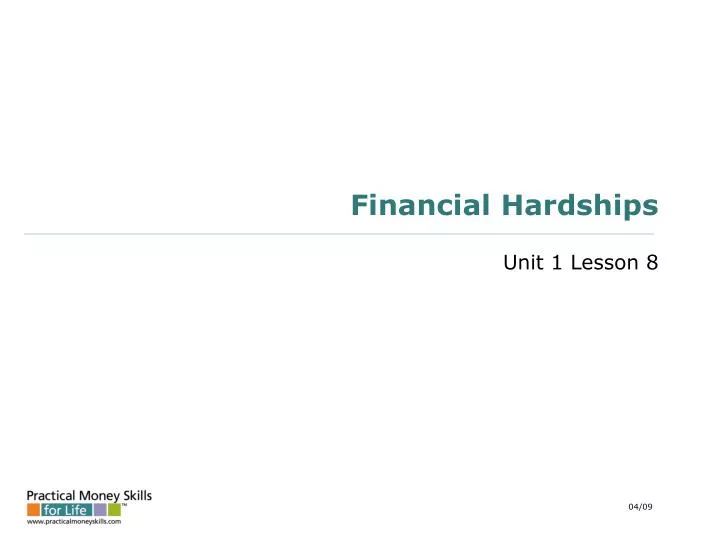 financial hardships