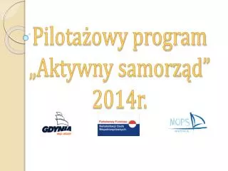 pilota owy program aktywny samorz d 2014r