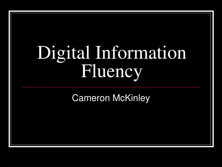 digital information fluency