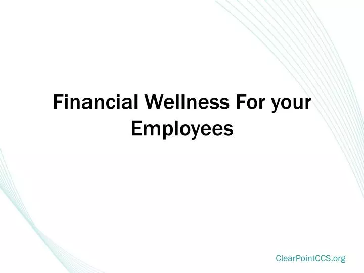 financial wellness for your employees