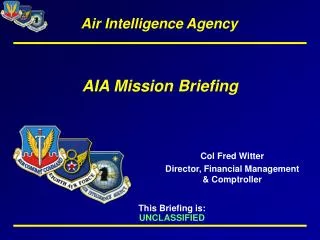 AIA Mission Briefing
