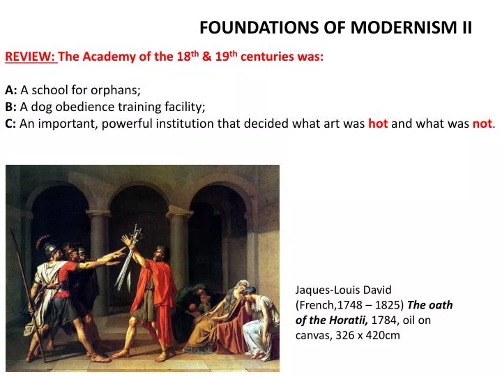 foundations of modernism ii
