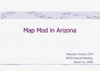 Map Mod in Arizona