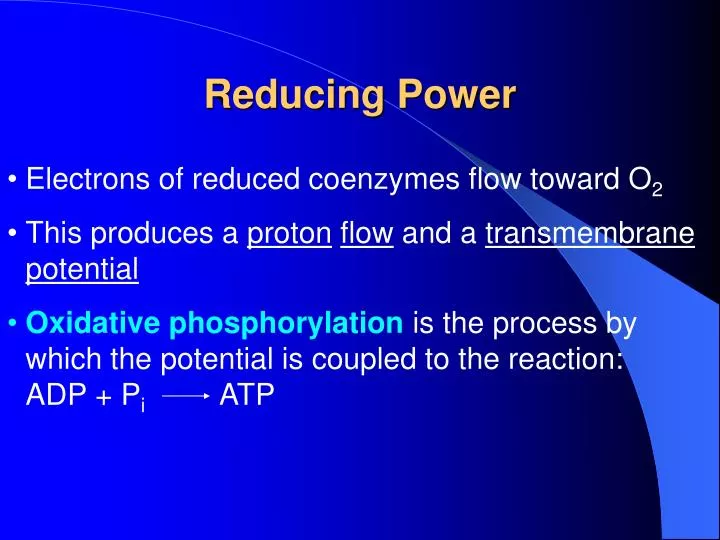 reducing power