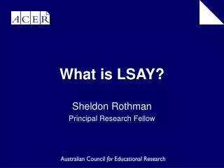 What is LSAY?