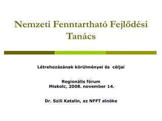 nemzeti fenntarthat fejl d si tan cs