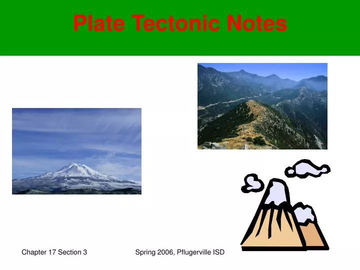 plate tectonic notes