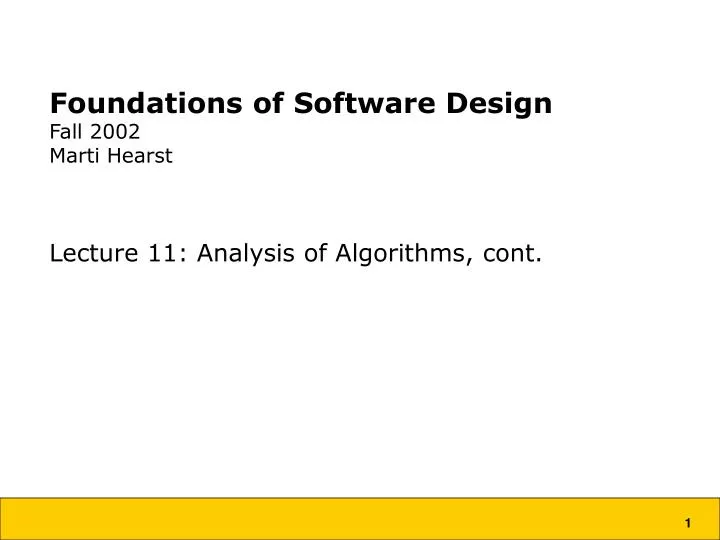 foundations of software design fall 2002 marti hearst