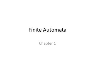 Finite Automata