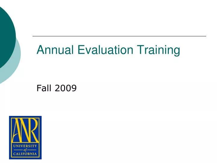 annual evaluation training