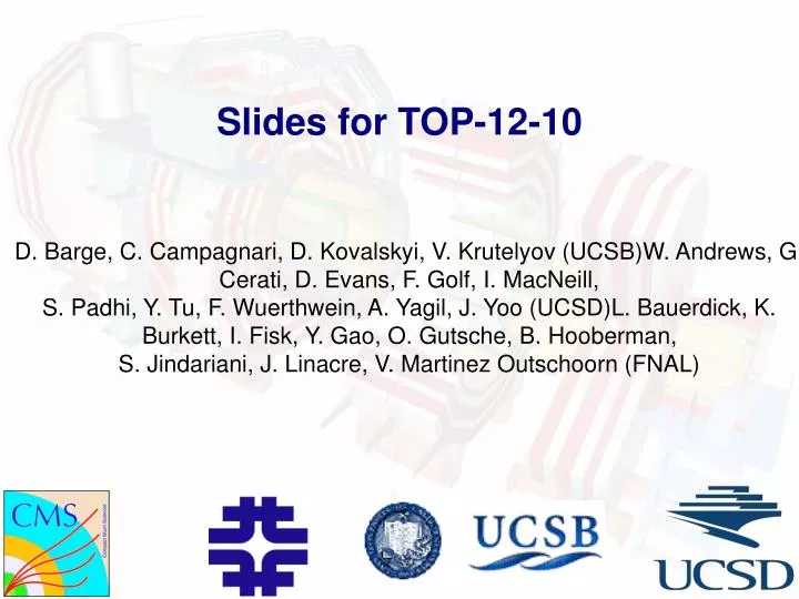 slides for top 12 10