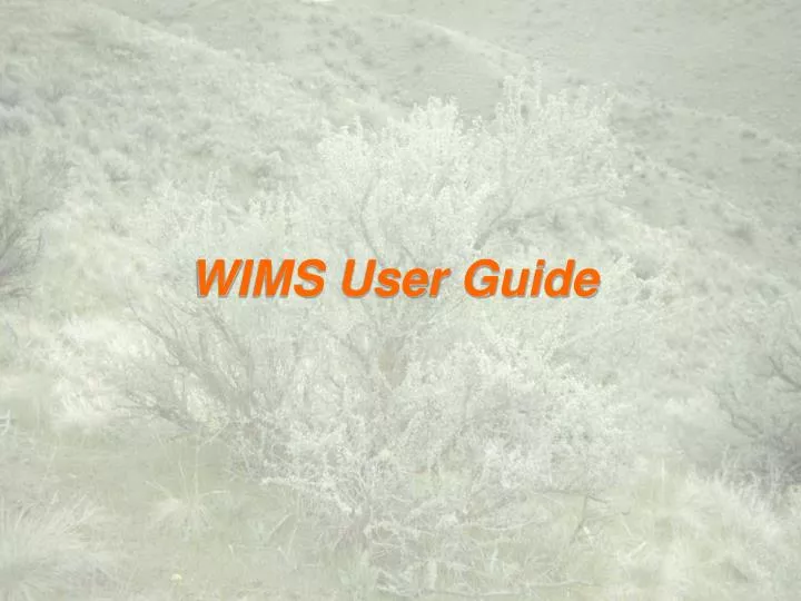 wims user guide