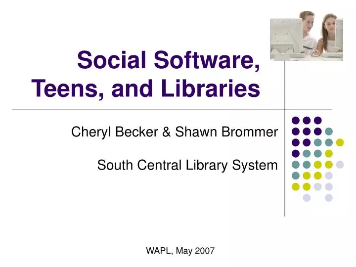 social software teens and libraries