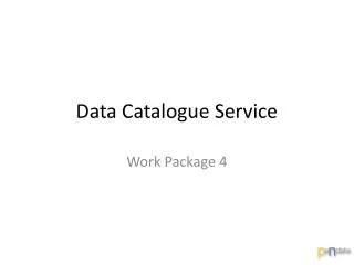 Data Catalogue Service